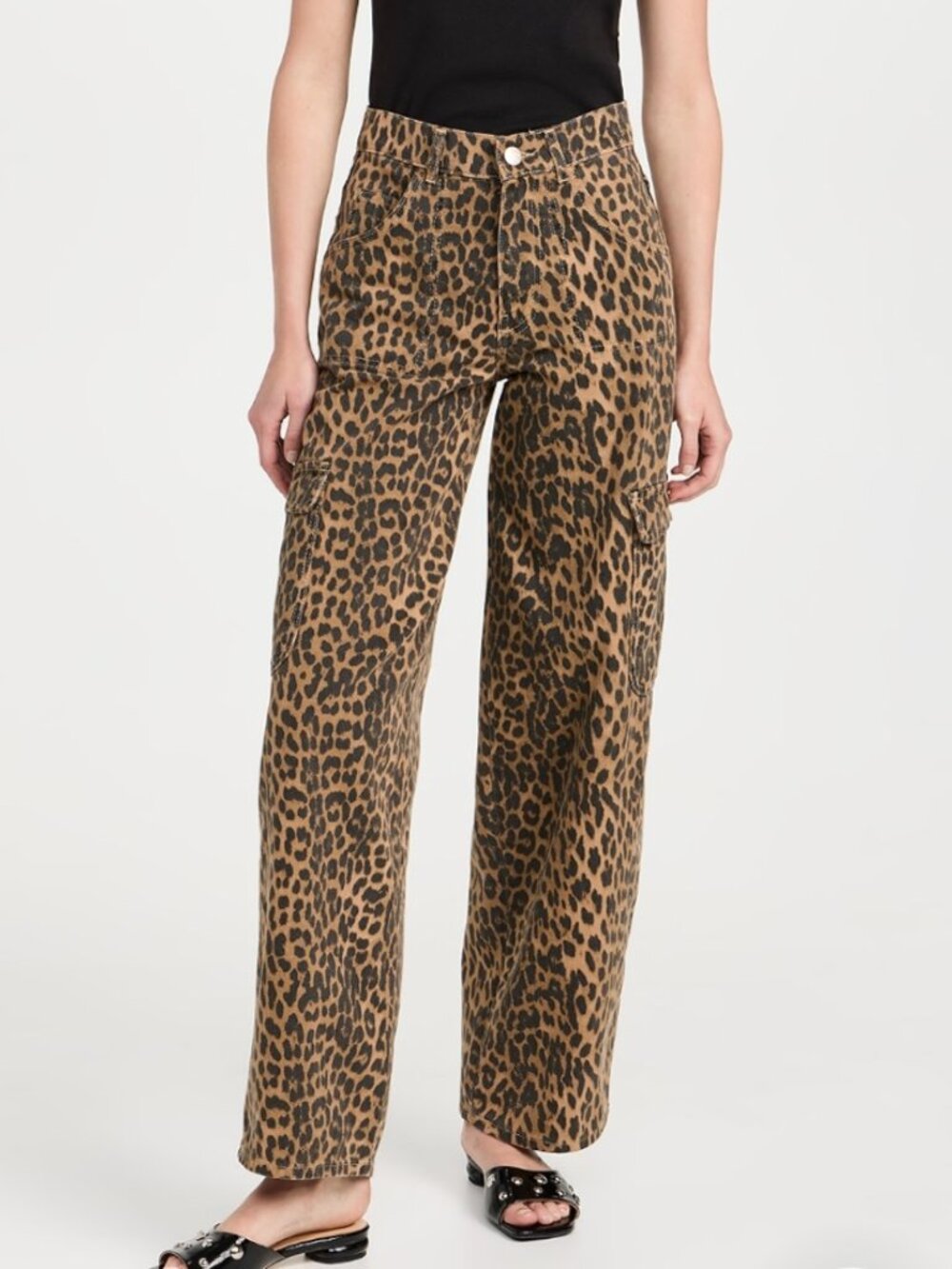 Damson Madder Leopard Cargo Trousers